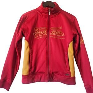 USC Trojans JanSport Full Zip Track Jacket Women’s Medium Red Gold NCAA